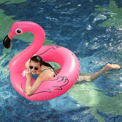Rynx | FloatEase Flamingo Pool Swim Ring | Inflatable XXL Swim Tire | Summer Pool Toy | Party Decor