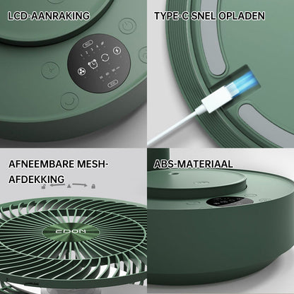 Rynx | Rechargeable Foldable Telescopic Table Fan