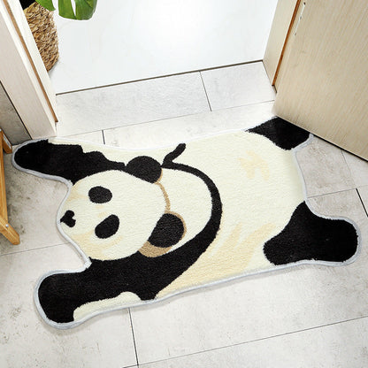 Rynx | Beautiful tiger bath mat bedroom rug, animal soft plush water-absorbent rug, machine washable
