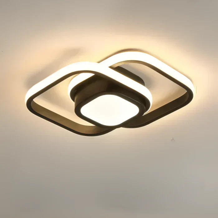 Rynx | Modern LED ceiling lamp with double ring design - Twilight Rings
