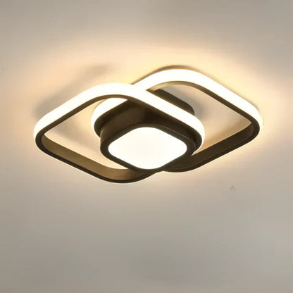 Rynx | Modern LED ceiling lamp with double ring design - Twilight Rings