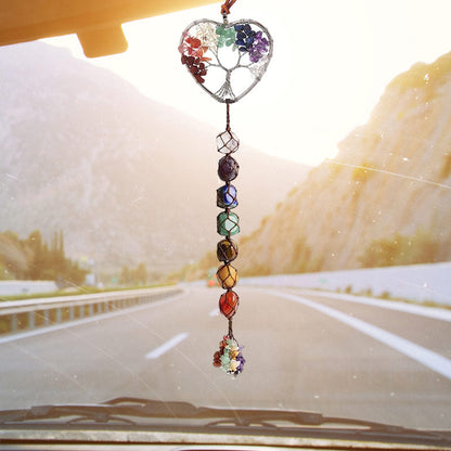 Rynx | 7 Chakra Stone Healing Crystal Tree of Life Decoration