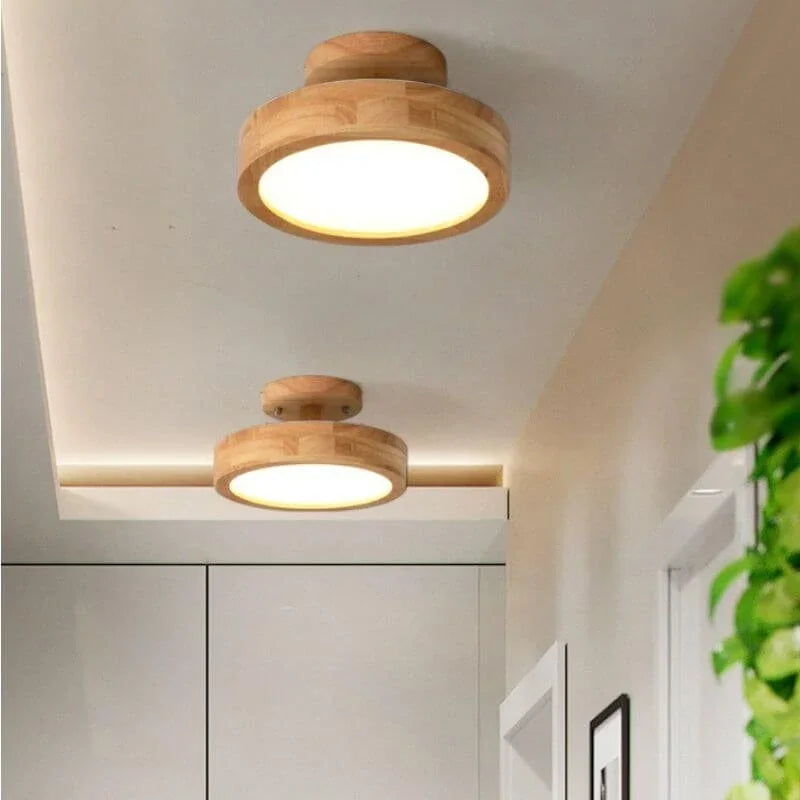Rynx | Round Ceiling Lamp In Wood – Warmth And Style For Any Interior