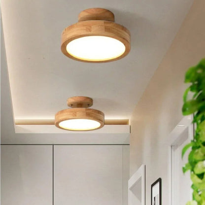 Rynx | Round Ceiling Lamp In Wood – Warmth And Style For Any Interior
