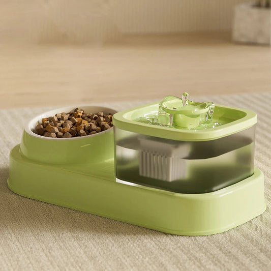 Rynx | 1L Automatic Cat Water Fountain & Food Bowl
