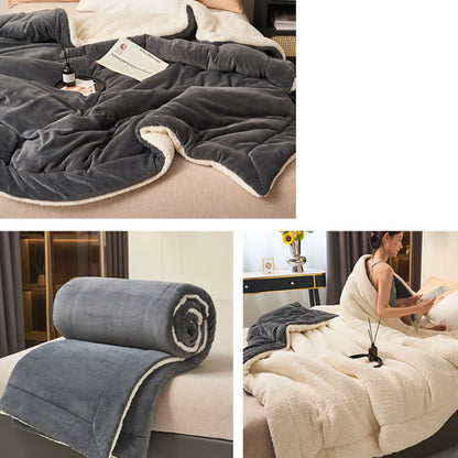 Rynx | Solid thick double-sided velvet cube blanket