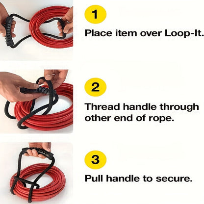 Rynx | Nylon Hose Reel with Handle - 24-Inch Collapsible Garden Hose Organizer, Space-Saving Tubing Holder for Home, Garage, Boat and RV, Ideal for Outdoor, Camping and Construction Use