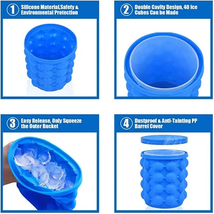 Rynx | Space-saving ice cube container with lid