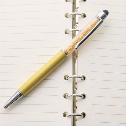 Rynx | 1Pc New Gold Foil Pens Metal Ballpoint Pens Office Birthday Gifts Ballpoint Pen Engraved Names Private Laser Customize Logo Pen