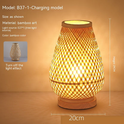 Rynx | Japanese retro-atmosphere bedroom nightstand lamp