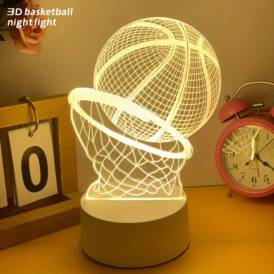 Rynx | Illusion Lamp - 3D Basketball USB Table Lamp with LED Decorative Lighting