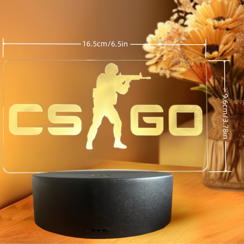 Rynx | LumiAnime - 3D Acrylic Gaming LED Table Lamp, Touch Controlled, USB Powered