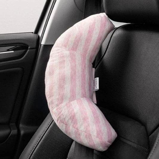 Rynx | Kid's Car Seat Headrest & Neck Support - Sleep Cushion with Adjustable Belt Pad