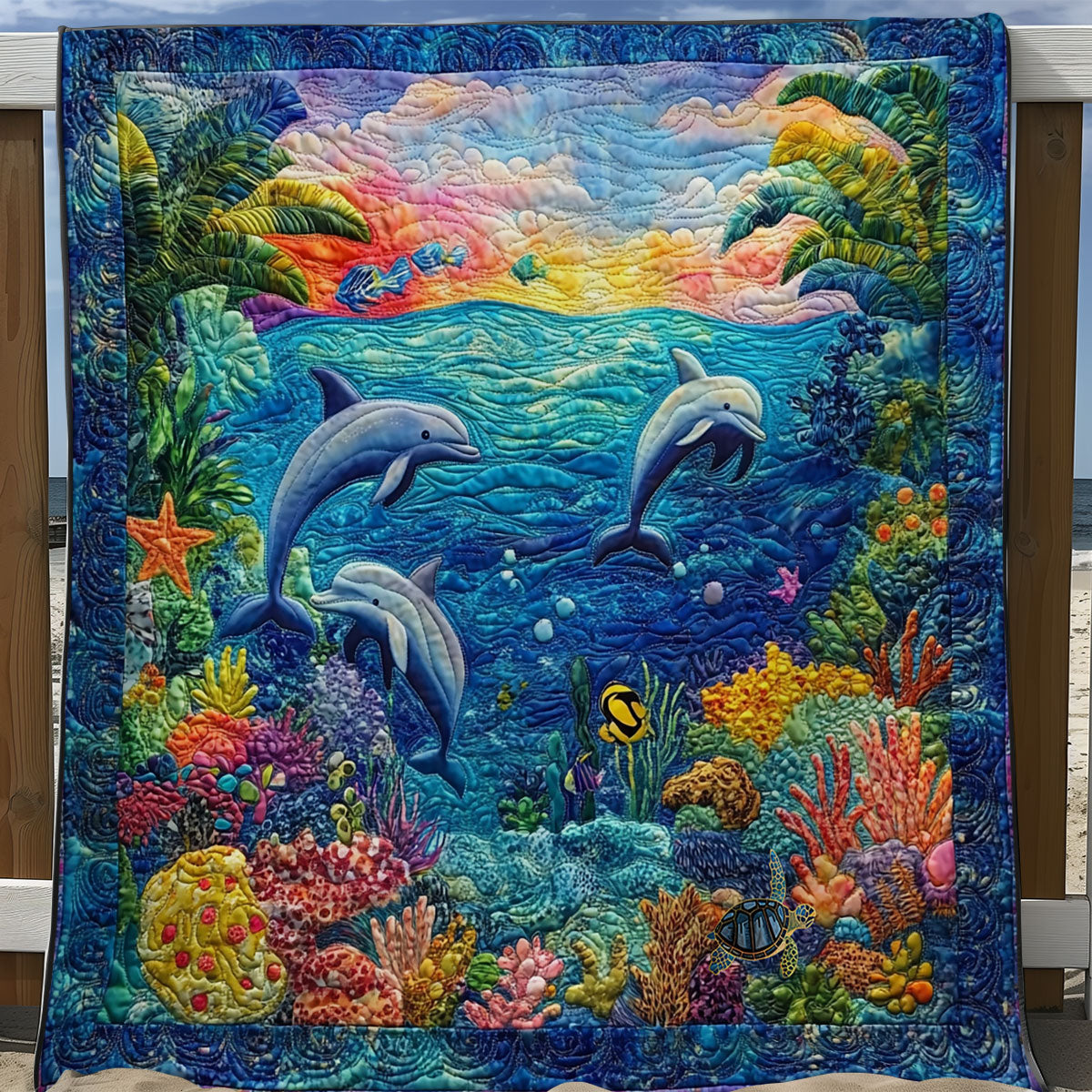 Rynx | Dolphin Family Blanket