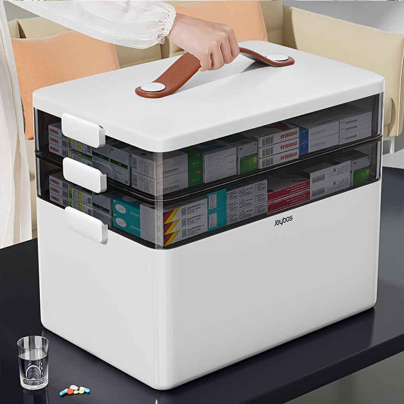 Rynx | Joybos 3-layer medicine organizer – Waterproof stackable storage box