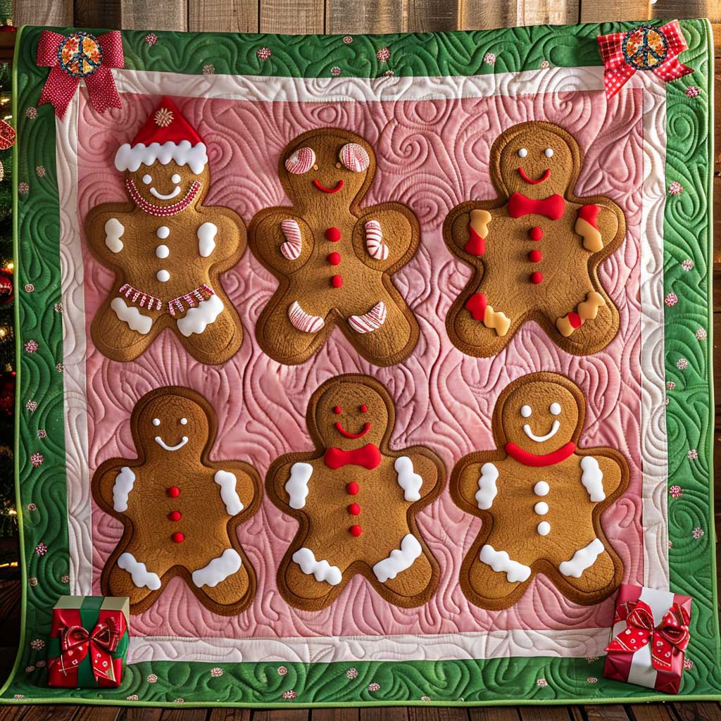 Rynx | Cute Gingerbread Christmas Quilt
