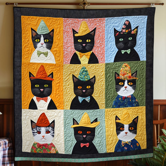 Rynx | Tuxedo Cat Patchwork Blanket