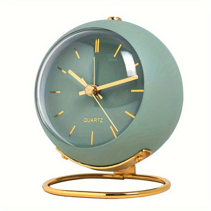 Rynx | Retro Analog Alarm - Silent Non-Ticking Metal Clock
