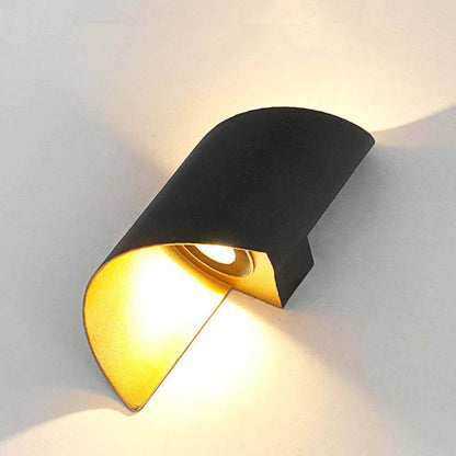 Rynx | Orr Modern LED Wall Lamp, Spiral, Indoor, White/Black, Metal