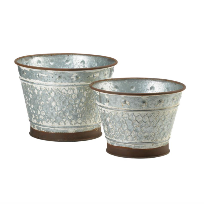 Rynx | Galvanized Metal Planters