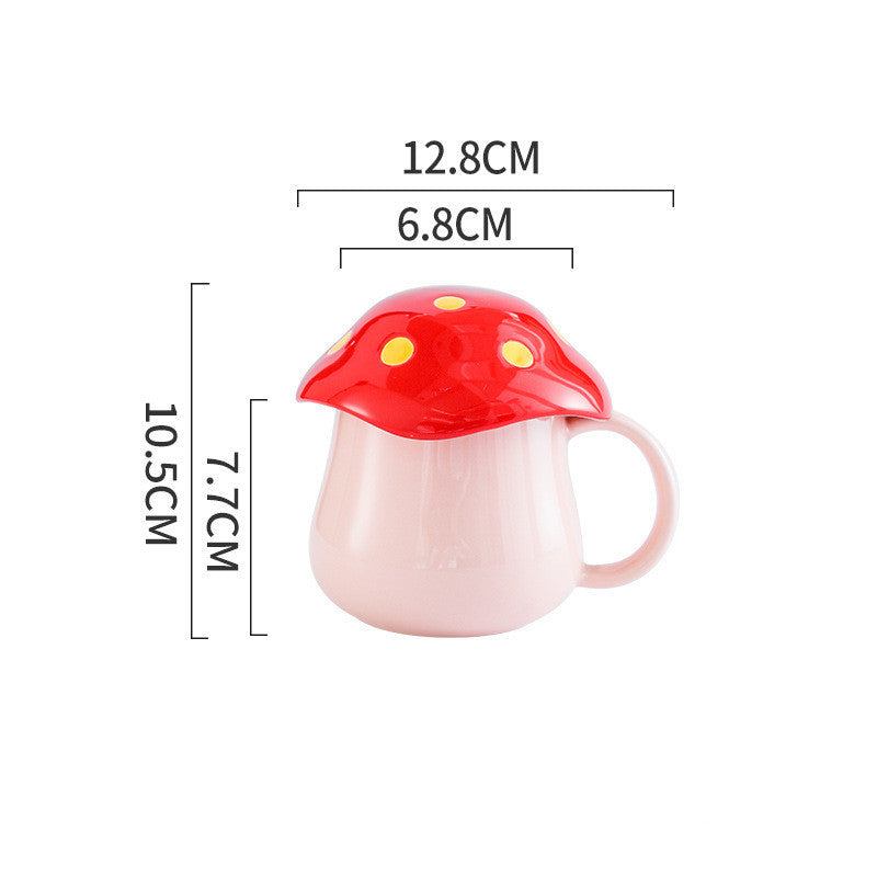 Rynx | Creative Mushroom Ceramic Mug Student Lover Mug