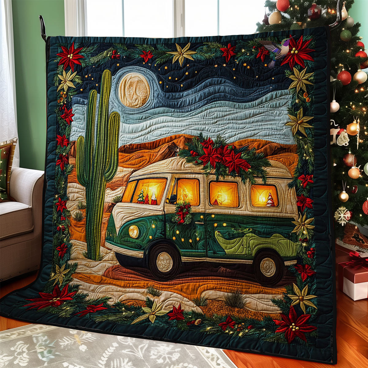 Rynx | Camping Desert Christmas Quilt