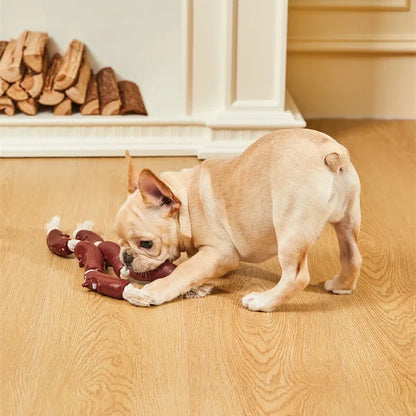 Rynx | Durable Cotton Rope & Vinyl Sausage Toy for Pets