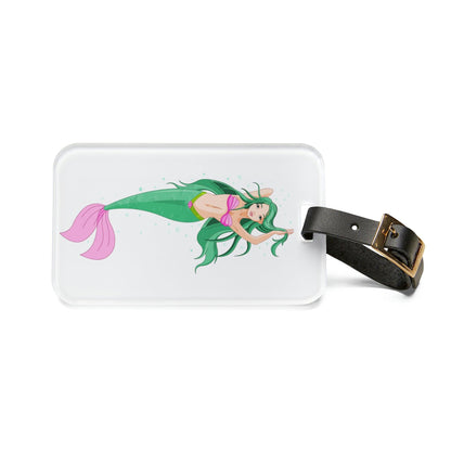 Rynx | Chic mermaid-inspired luggage tag with adjustable leather strap