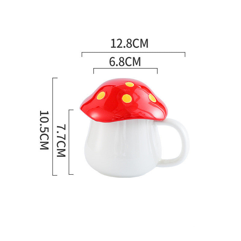 Rynx | Creative Mushroom Ceramic Mug Student Lover Mug