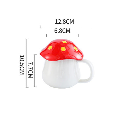Rynx | Creative Mushroom Ceramic Mug Student Lover Mug