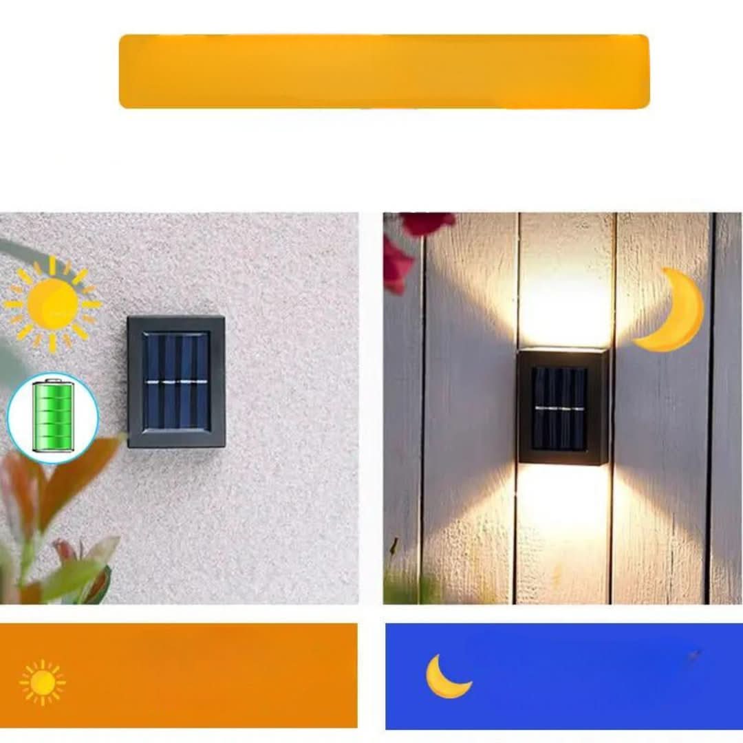 Rynx | Solar Powered Outdoor Terrace Wall Lamp