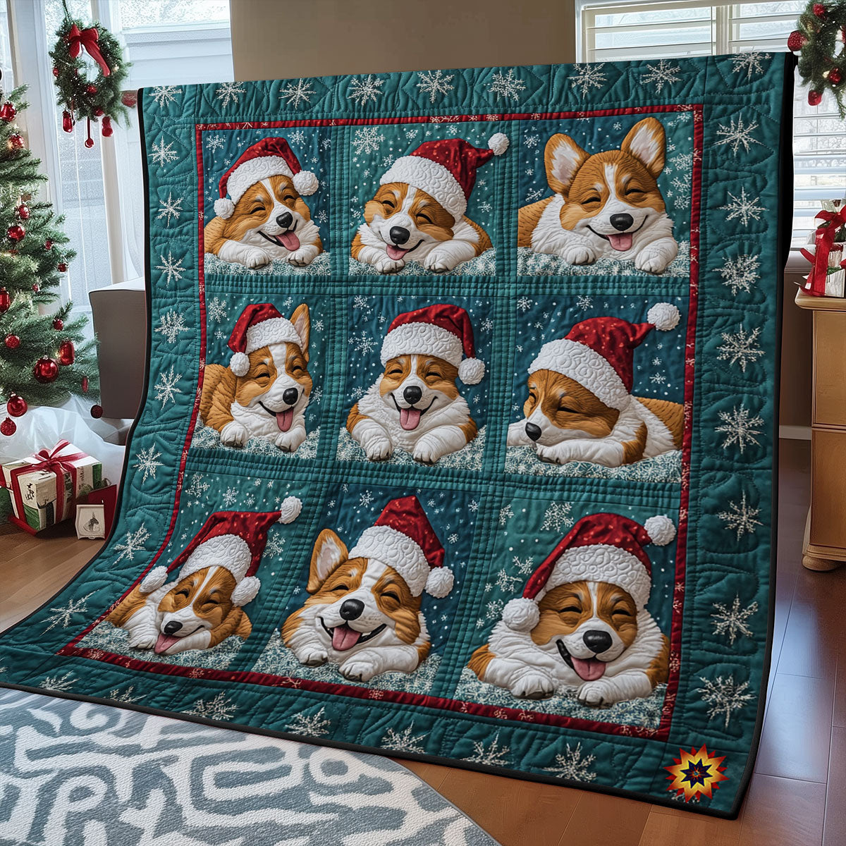 Rynx | Santa Corgi Blanket