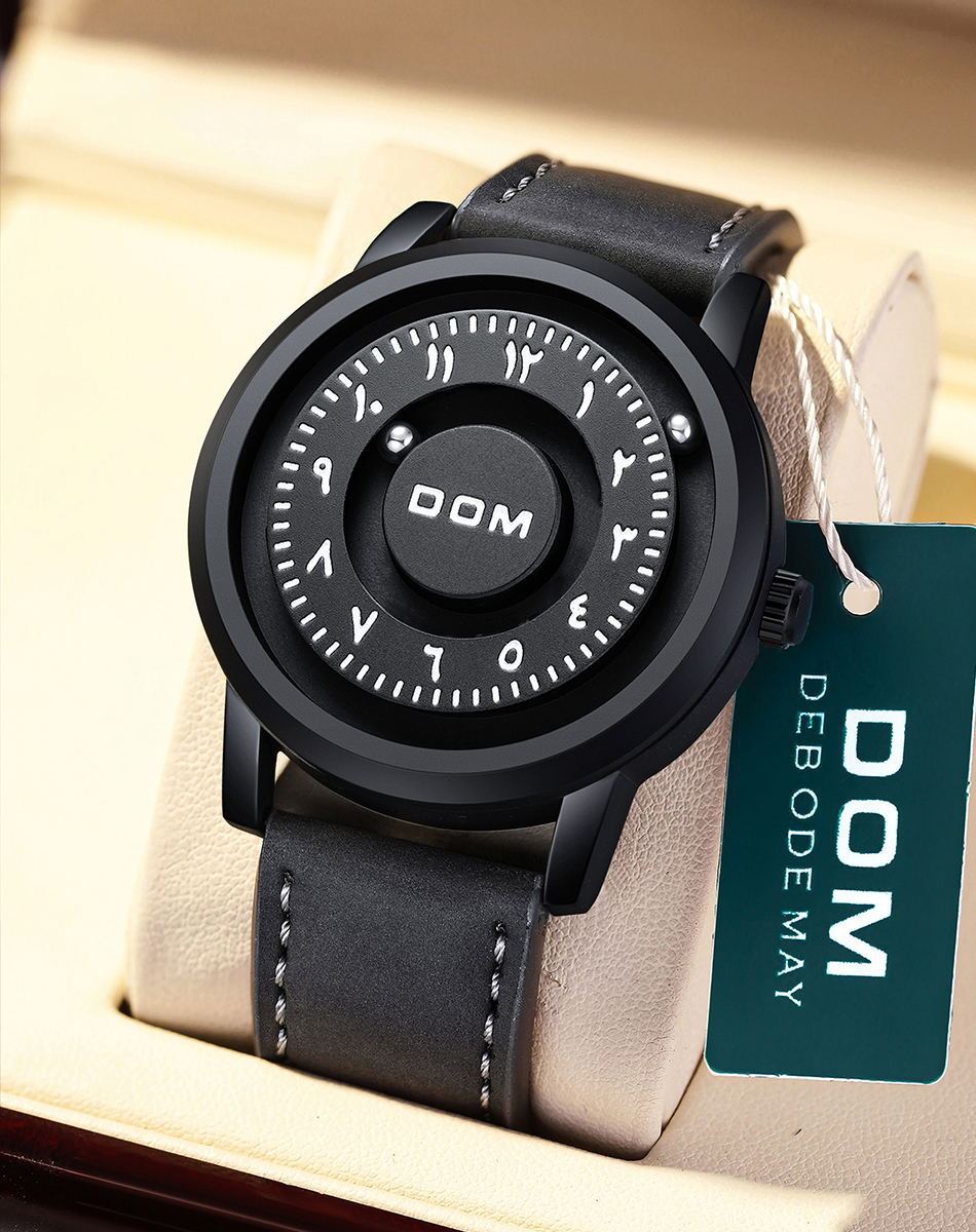Rynx | Magnetic hanging Men's silver watch with steel bracelet