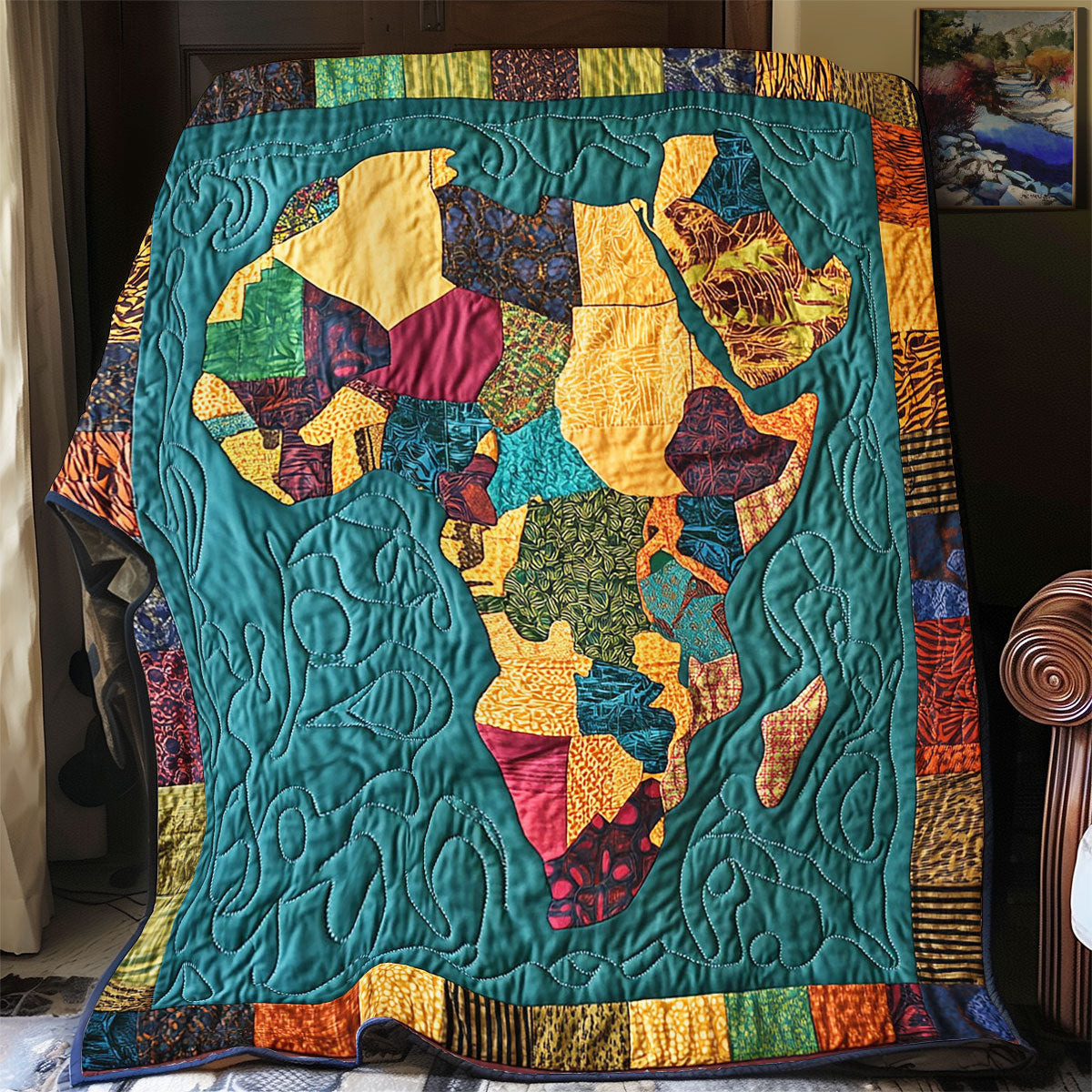 Rynx | Patchwork Map of Africa Blanket