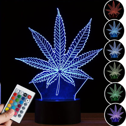 Rynx | Hemp Leaf - 3D Night Lamp Acrylic Table Lamp