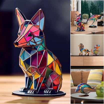 Rynx | Wildlife Art With Base Wildlife Desk Decorations