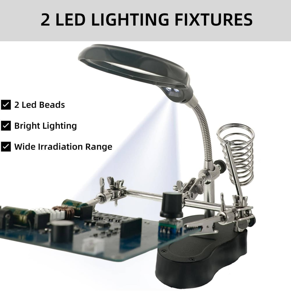 Rynx | LED magnifying soldering station adjustable – For circuit boards, repairs & jewelry