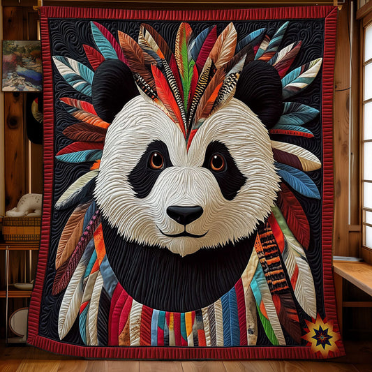 Rynx | Native American Panda Quilted Blanket