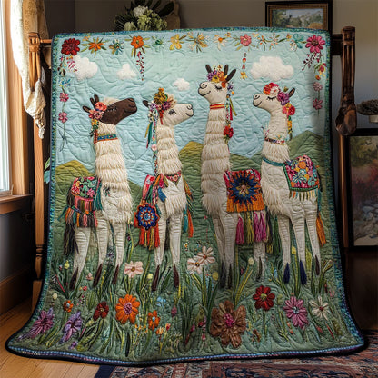 Rynx | Majestic Floral Lama Blanket