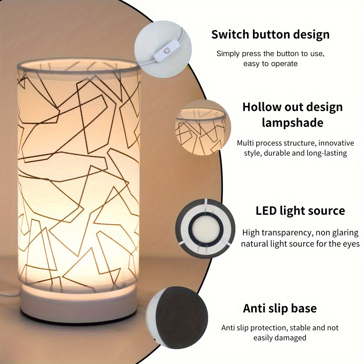 Rynx | ModernLicht - Cylinder USB Table Lamp