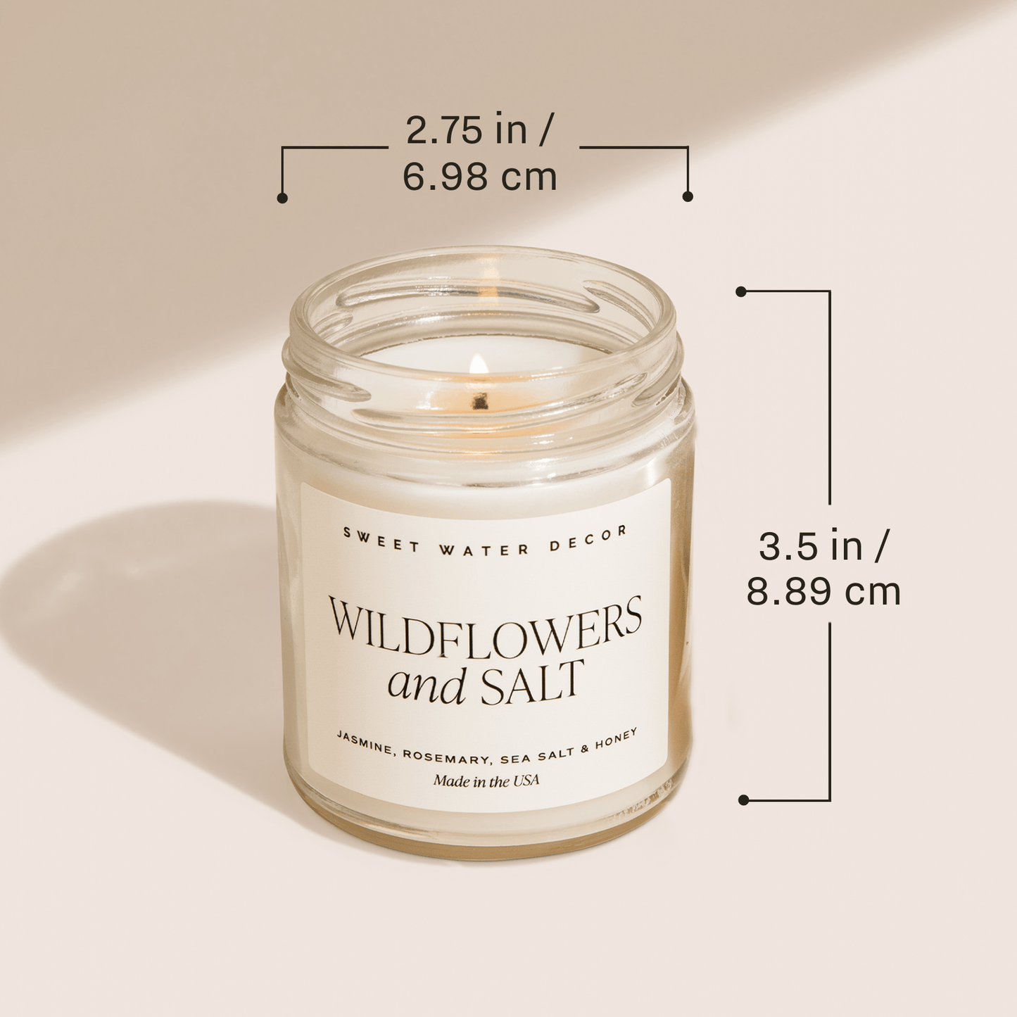 Rynx | Best Teacher All Soy Candle - Clear Jar - 9 oz (Salt and Sea)