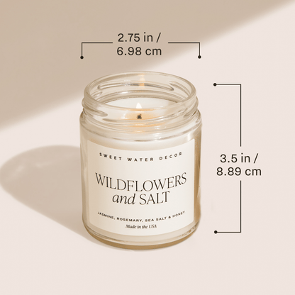 Rynx | Best Teacher All Soy Candle - Clear Jar - 9 oz (Salt and Sea)