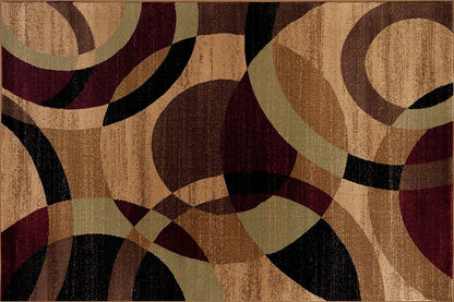 Rynx | CircleHaven Luxe Rug | Multicolored Circles | Soft & Easy to Care For | Living Room & Bedroom