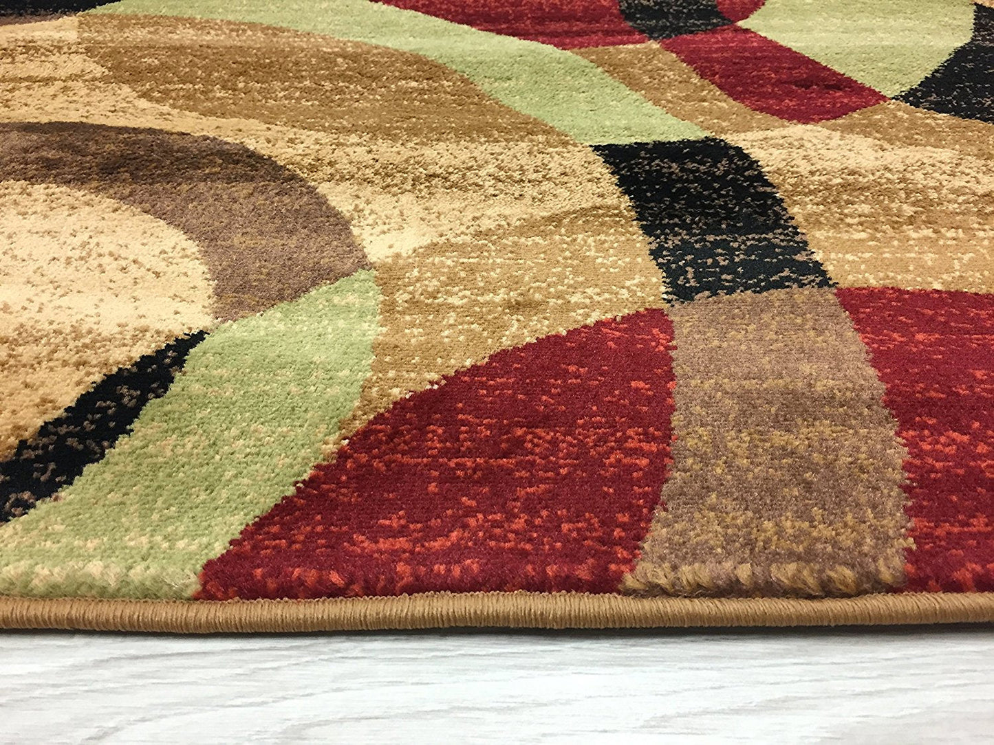 Rynx | CircleHaven Luxe Rug | Multicolored Circles | Soft & Easy to Care For | Living Room & Bedroom