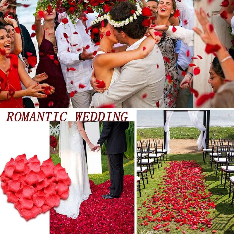 Rynx | Romantic Elegance Silk Rose Petals Collection: 1000 Luxurious Red Petals for Memorable Celebrations