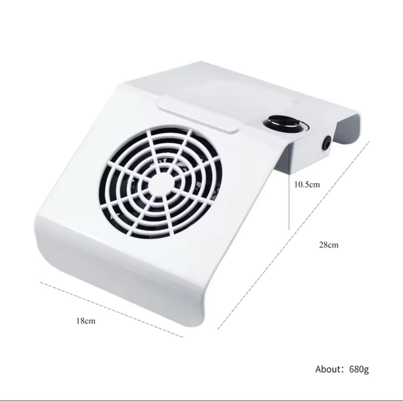 Rynx | Nail Vacuum, 80W Nail Dust Extractor, Nail Art Tool