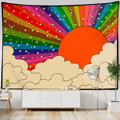 Rynx | Retro Sunrise Tapestry