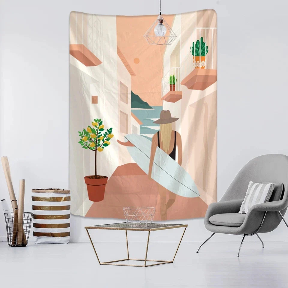Rynx | Retro Sunrise Tapestry