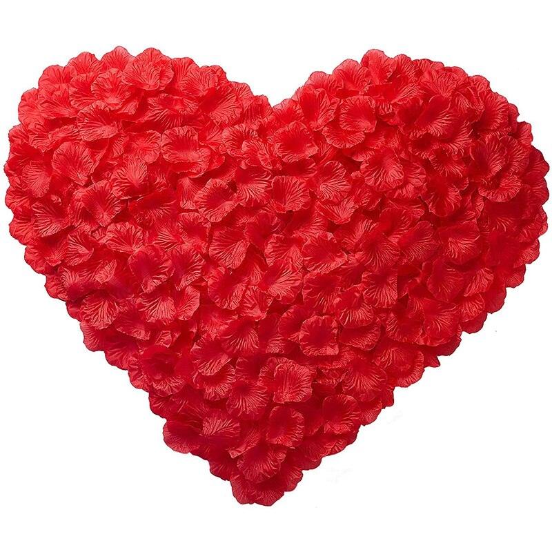 Rynx | Romantic Elegance Silk Rose Petals Collection: 1000 Luxurious Red Petals for Memorable Celebrations