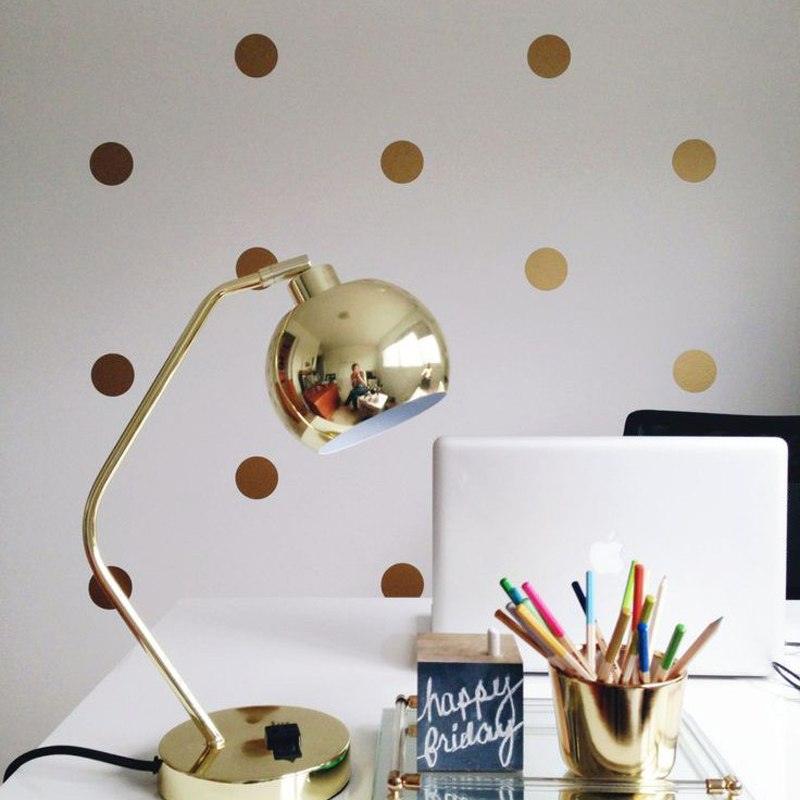Rynx | Golden Magic Dot Wall Tattoos: Chic Home Decor for Children and Interior Styling